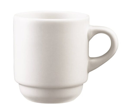 Browne - PALM Espresso Stacking Cup, 3.5oz/102ml, 2.1x2.5"/5.3x6.4cm, Porcelain, White Home & Kitchen