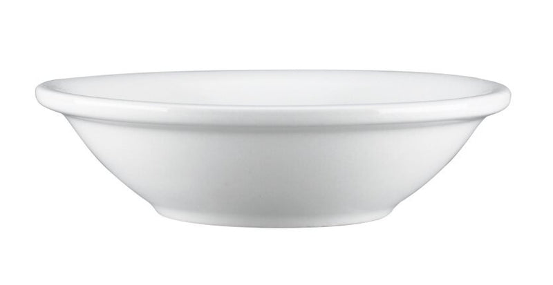 Browne - PALM Fruit Bowl, 4.75oz/144ml, 4.88x1.38"/12.4x3.5cm, Porcelain, White Home & Kitchen