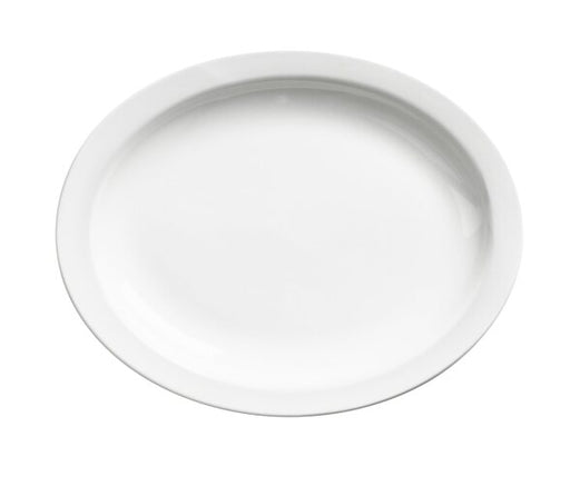 Browne - PALM Oval Platter, D - 13.1"/33.3cm, Porcelain, White Home & Kitchen