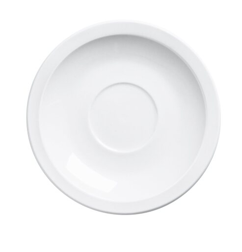 Browne - PALM Saucer, D - 4.75"/12.1cm, Porcelain, Single Well, White Home & Kitchen