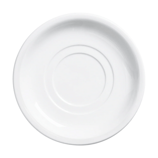 Browne - PALM Saucer, D - 5.5"/14cm, Porcelain, Double Well, White Home & Kitchen