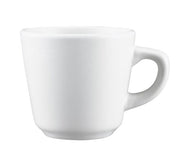 Browne - PALM Tall Cup, 7oz/206ml, 3.25x3"/8.3x7.6cm, Porcelain, White Home & Kitchen
