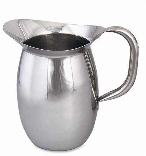 Browne - Pitcher - Bell Shaped - 100 oz / 2.9 L - D - 9" / 22.9 cm - Stainless Steel - Mirror Finish Home & Kitchen