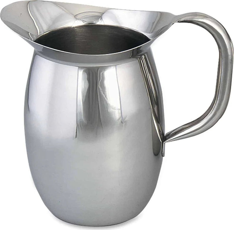 Browne - Pitcher, Bell Shaped, 68oz/2L, D - 8"/20.3cm, SS, Mirror Finish Home & Kitchen