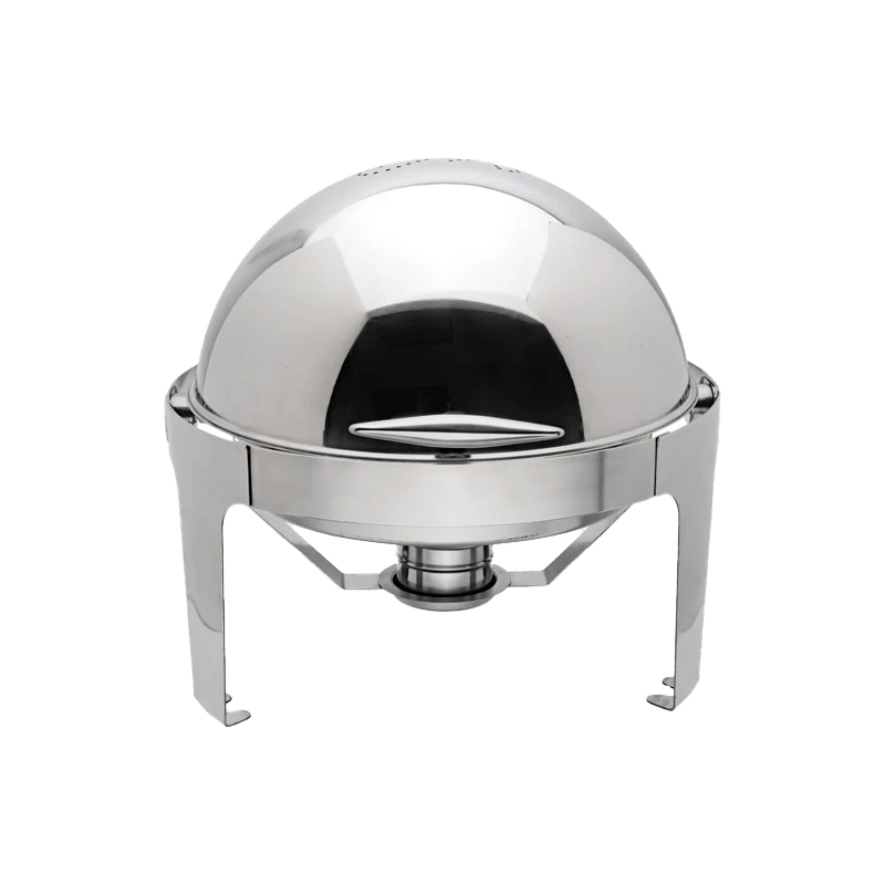 Browne - Rondo Round Chafer, w/Roll Top Cover, 7qt/6.6L, 22.5x20"/57.2x50.8cm, SS Home & Kitchen
