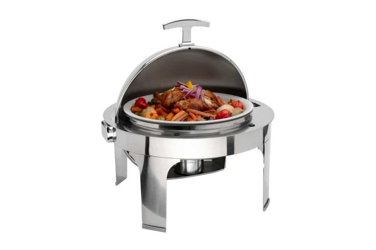 Browne - Rondo Round Chafer, w/Roll Top Cover, 7qt/6.6L, 22.5x20"/57.2x50.8cm, SS Home & Kitchen