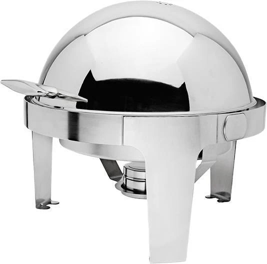 Browne - Rondo Round Chafer, w/Roll Top Cover, 7qt/6.6L, 22.5x20"/57.2x50.8cm, SS Home & Kitchen