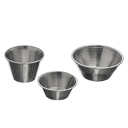 Browne - Sauce Cup, 4oz/118ml, 3.2"/8.1cm, SS, Mirror Finish Ext, Satin Finish Interior Home & Kitchen