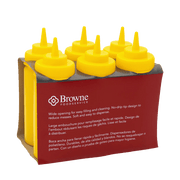 Browne - Squeeze Bottle, 12oz/355ml, Yellow, Set of 6 Home & Kitchen