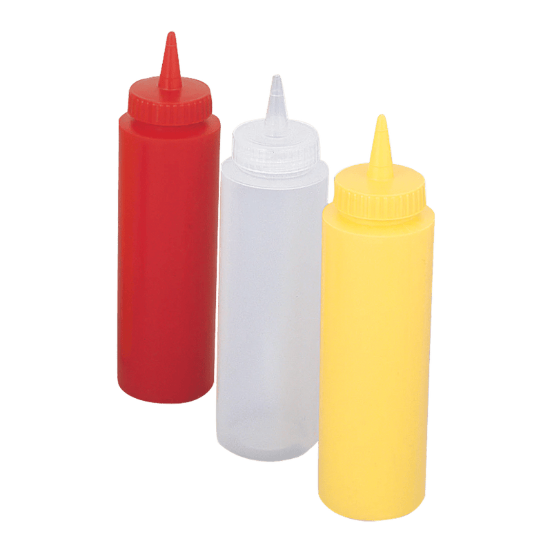 Browne - Squeeze Dispenser, 12oz/355ml, Polyethylene, Clear Home & Kitchen