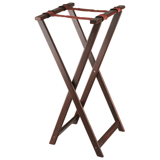 Browne - Tall Wood Folding Tray Stand, w/Center Bar Support, 17x16.3x32.5", Mahogony Home & Kitchen