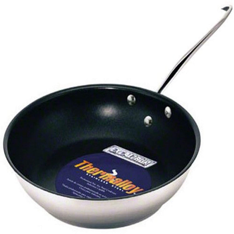 Browne - THERMALLOY Tri - ply Fry Pan, w/Excal., 8x1.5"/20x4cm, SS Home & Kitchen