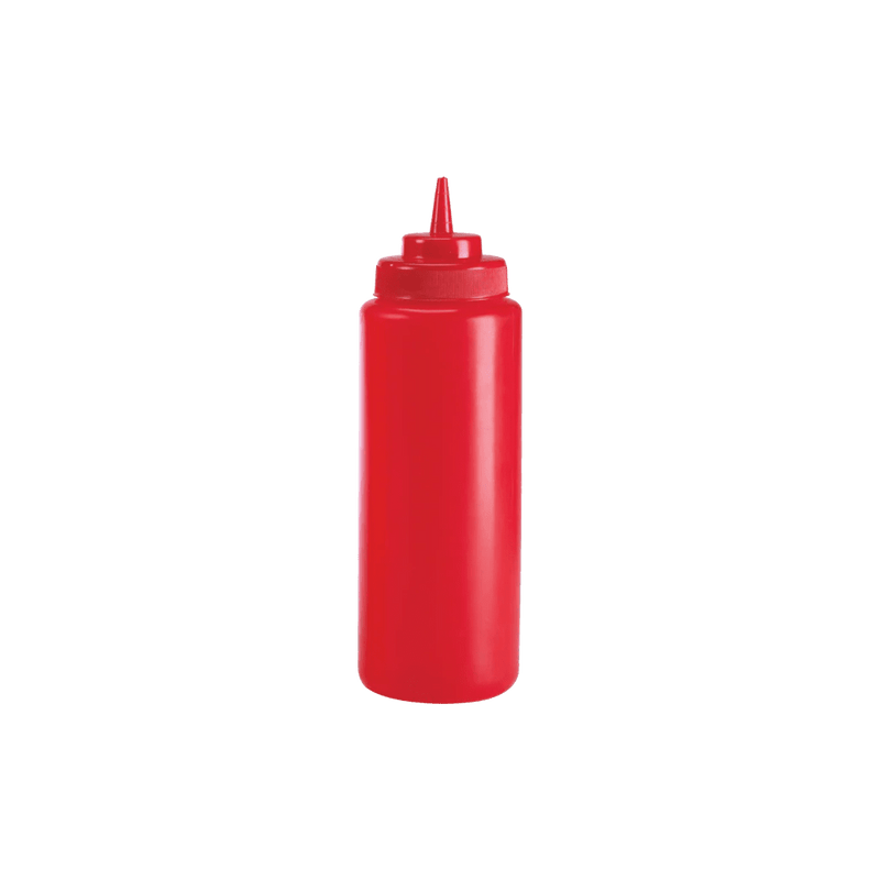 Browne - Wide Mouth Squeeze Bottle, 16oz/473ml, Set of 6, Red Home & Kitchen