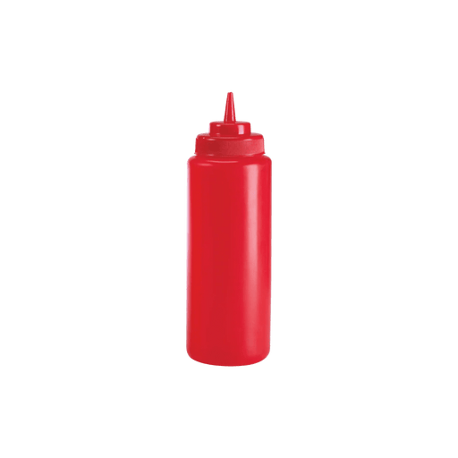 Browne - Wide Mouth Squeeze Bottle, 16oz/473ml, Set of 6, Red Home & Kitchen