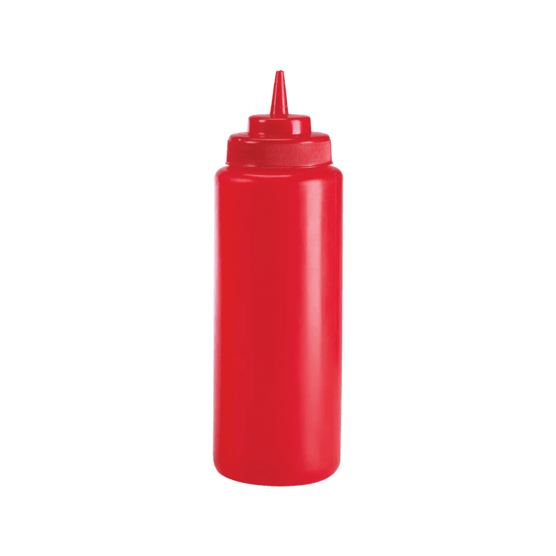 Browne - Wide Mouth Squeeze Bottle 24oz/710ml, Set of 6, Red Home & Kitchen