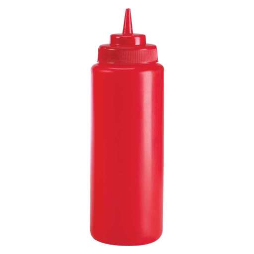 Browne - Wide Mouth Squeeze Dispenser, 32oz/946ml, Red Home & Kitchen