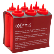 Browne - Wide Mouth Squeeze Dispenser, 32oz/946ml, Red Home & Kitchen