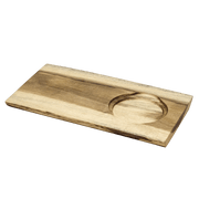 Browne - Wood Board w/1 Insert, Reversible, 11.75x6.5x0.75�/29.9x16.5x1.9cm, Acacia Home & Kitchen