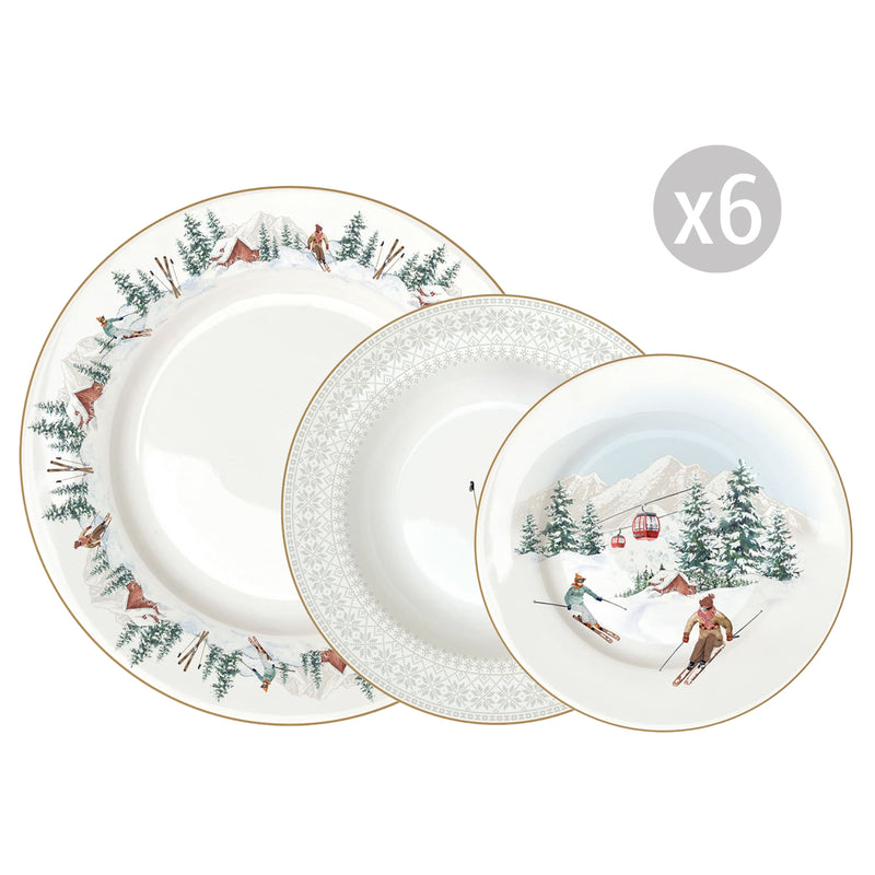 Easy Life - CHALET - Dessert Plate - Set of 4 | 19 cm / 7.5 in