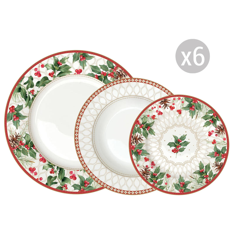 Easy Life - CHRISTMAS BERRIES - Dinner Plate | 26.5 cm / 10.5 in