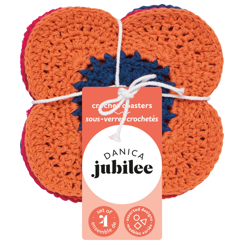 Jubilee - Set/4 Coaster Crochet Poppy