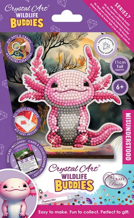 Crystal Art - Buddies - Axolotl