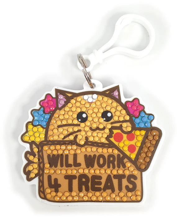 Crystal Art - Bag Charm - Fuzzballs (Assorted 30 in PDQ)