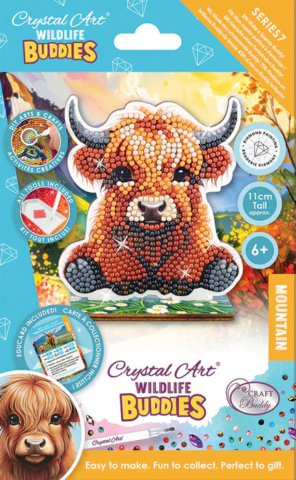 Crystal Art - Buddies - Highland Cow (Single)