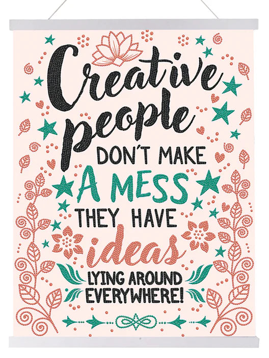 Crystal Art - Scroll - Creative People | 45 x 35 cm / 17.7 x 13.8 in