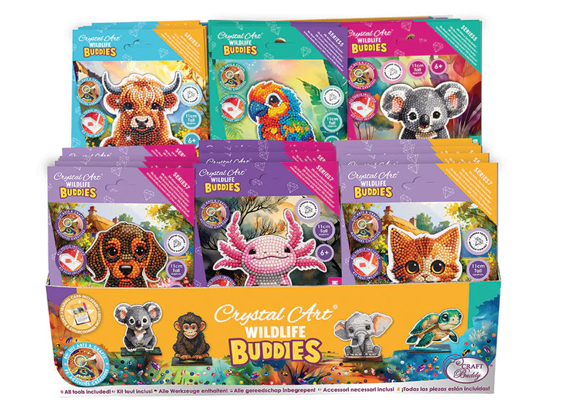 Crystal Art - Buddies: Cute Animals (assorted 30 in PDQ)