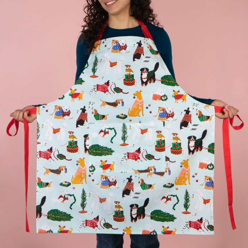 Jubilee - Holiday Hounds Christmas Apron - lifestyle