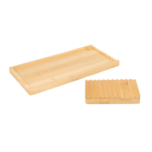 Captivate - &Again Bamboo Soap Dish & Tray Home & Kitchen