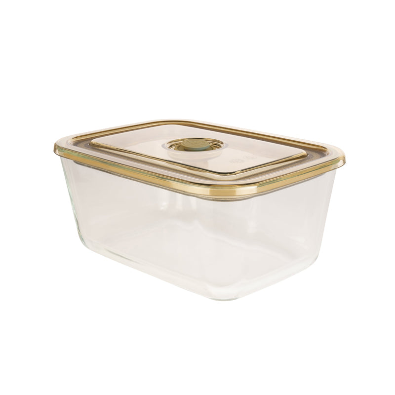 Captivate - &Again Glass Storage Container Olive Lid 1.3L Home & Kitchen