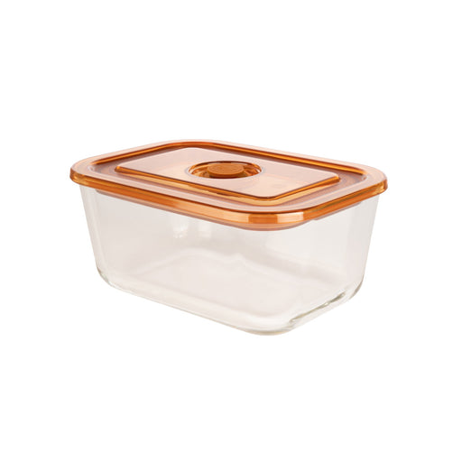Captivate - &Again Glass Storage Container Rust Lid 750ml Home & Kitchen