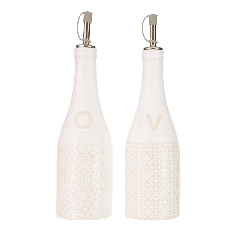 Captivate - Artisan Street Ceramic Oil & Vinegar Cruet Set Home & Kitchen