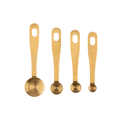 Captivate - Kitchen Pantry Brass Measure Spoons s/4 Home & Kitchen