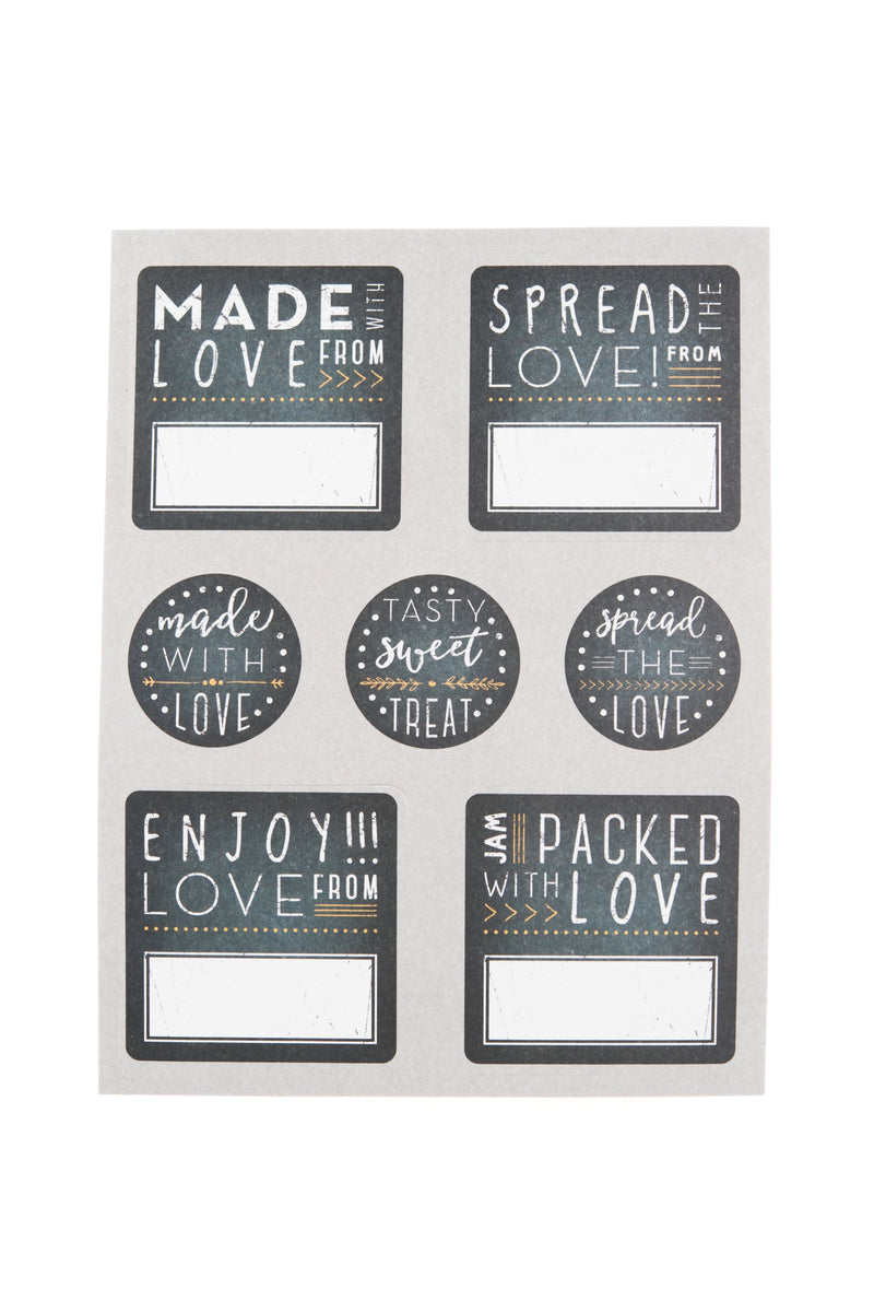 Captivate - Kitchen Pantry Label Set Chalkboard 28pc Home & Kitchen