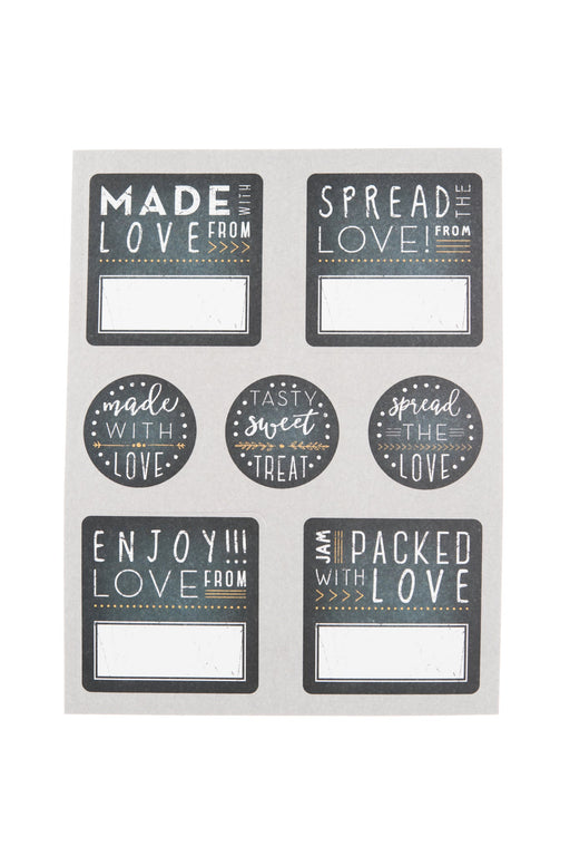 Captivate - Kitchen Pantry Label Set Chalkboard 28pc Home & Kitchen