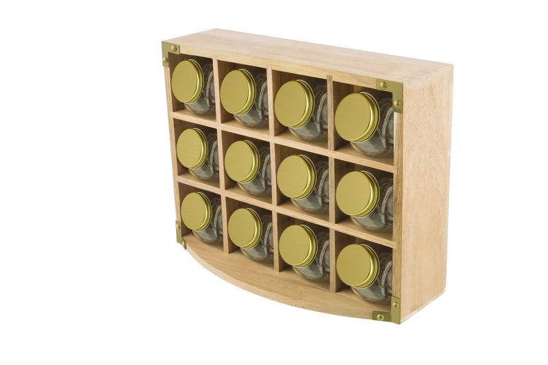 Captivate - Kitchen Pantry Spice Rack 12 Jars Home & Kitchen