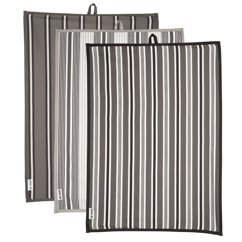 Captivate - Luxe Striped Tea Towel set/3 Home & Kitchen