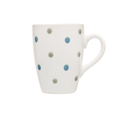 Captivate - Siip Reactive Glaze Mug Blue & Green Dot Home & Kitchen