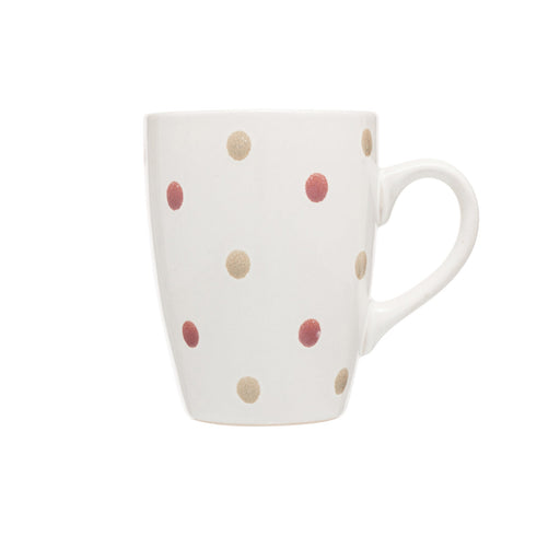 Captivate - Siip Reactive Glaze Mug Pink & Orange Dot Home & Kitchen