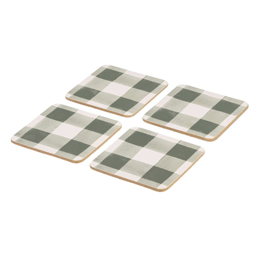 Captivate - Woodbury Lane Coasters x4 Gingham