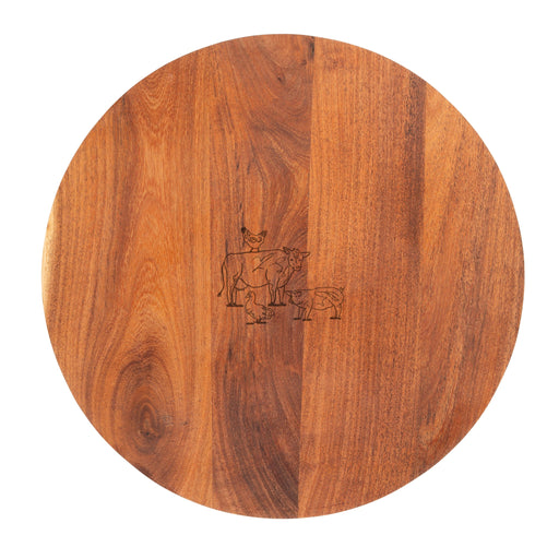 Captivate - Woodbury Lane Round Wood Serving Board