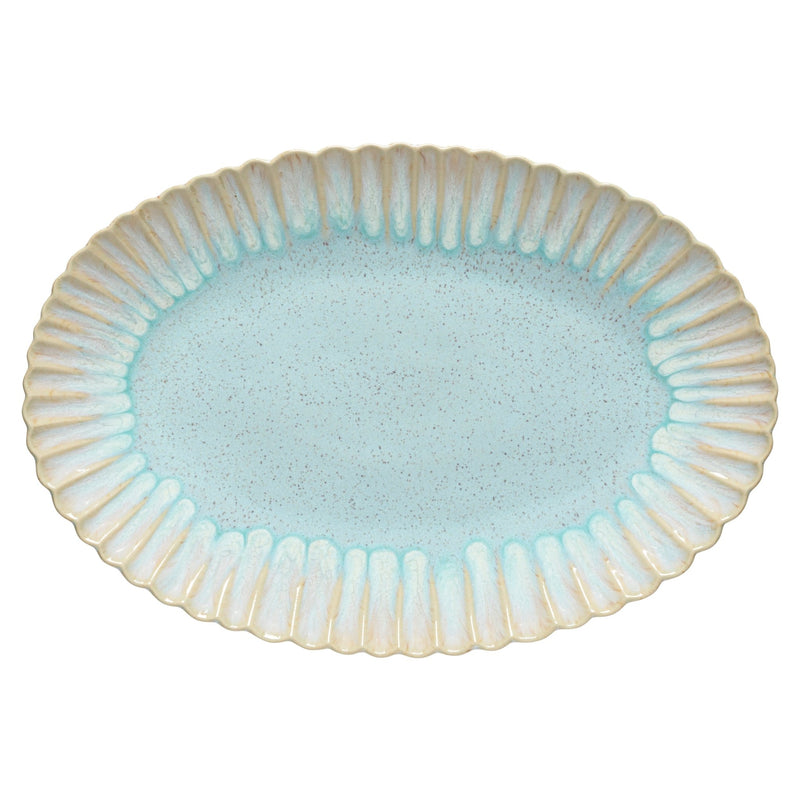Casafina - Mallorca Oval Platter - 40.5 x 27.5 cm Home & Kitchen Sea Blue