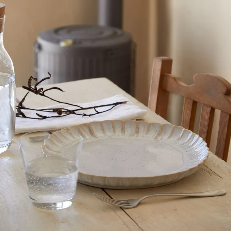 Casafina - Mallorca Sand Beige Dinner Plate Home & Kitchen