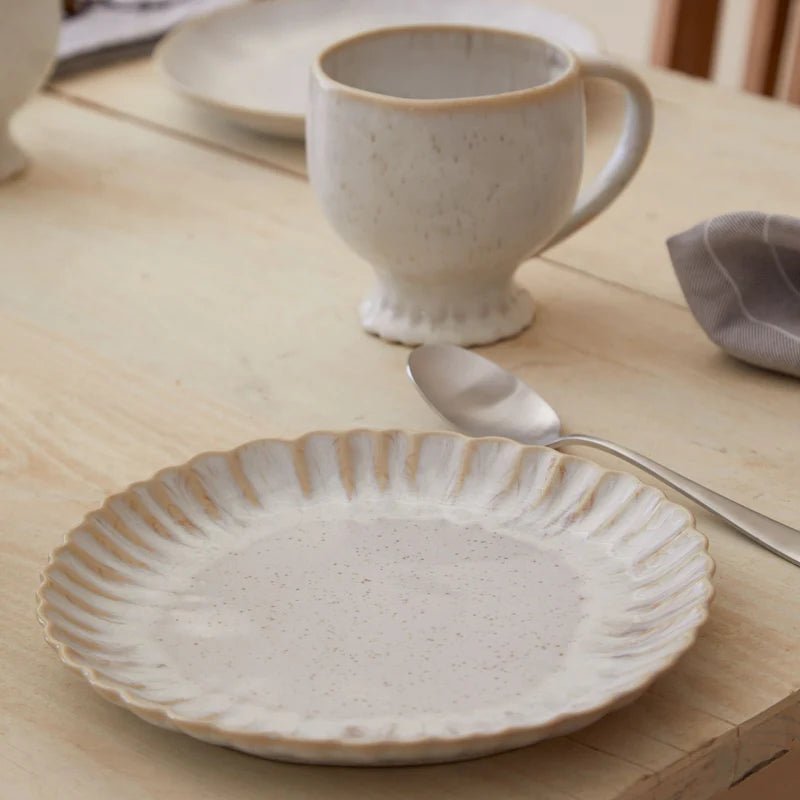 Casafina - Mallorca Sand Beige Salad/Dessert Plate Home & Kitchen