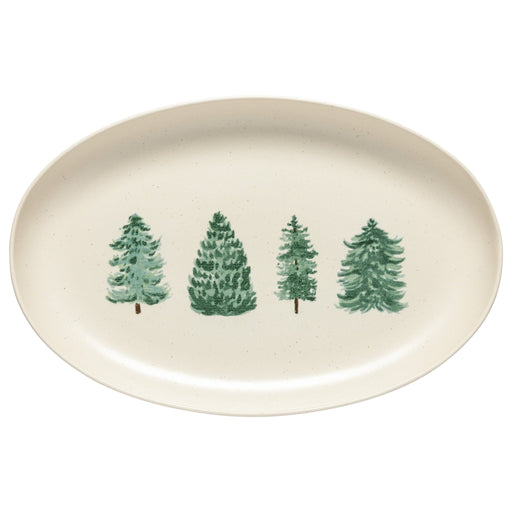 Casafina - Pacifica Christmas Tree Oval Platter Home & Kitchen