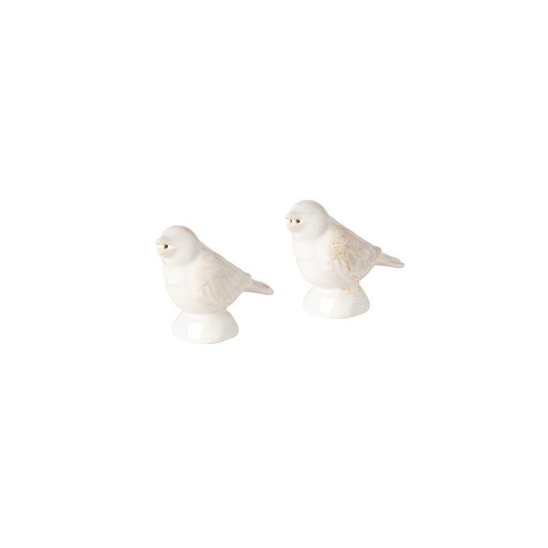 Casafina - Taormina White Sparrow Salt & Pepper Home & Kitchen