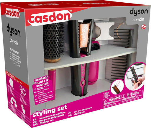 Casdon - Dyson Corrale Styling Set | Safe Toy Straighteners for Children Aged 3 Years & Up Toys & Games